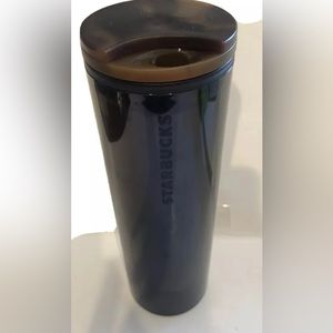 Starbucks Black Tumbler with Tortoise Shell Sealing Twist Lid 16 oz  2021